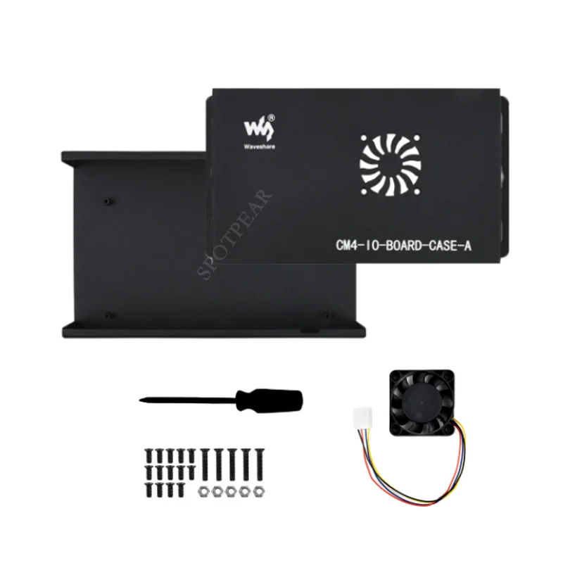 Raspberry Pi Compute Module 4 IO Board caja de Metal (A) con ventilador de refrigeración - imagen 3