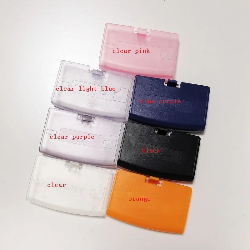 Cubierta de batería para GBA, reemplazo de tapa de puerta trasera para Nintendo Gameboy Advance, 50 Uds.