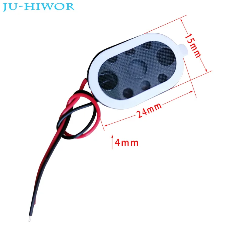 Altavoz acústico 2415 1524 altavoz ovalado para tableta y teléfono MP3 1W 8 Ohms 24*15*4mm con cables accesorios de Audio DIY - imagen 2