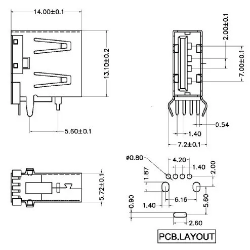 USB 2.0 - Vista del USB 2.0