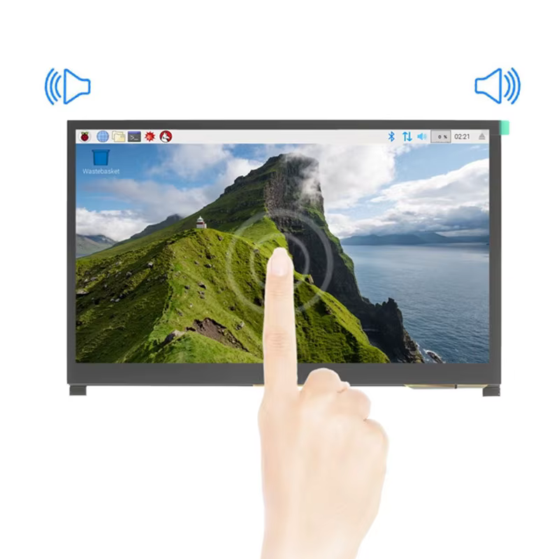 Pantalla Táctil IPS 10,1″ para Raspberry Pi 4B/3B+ Altavoz Estéreo