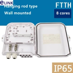Caja Distribución Fibra Óptica FTTH IP65 ABS Exterior Impermeable