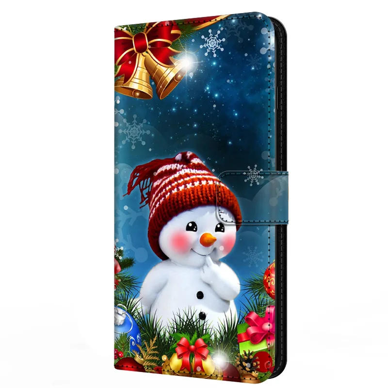 Fundas de cuero navideñas para Honor Magic 6 Pro, funda Magic6 Lite, bonita funda tipo billetera con soporte, Honor Magic 6Pro Pro 6Lite - imagen 2