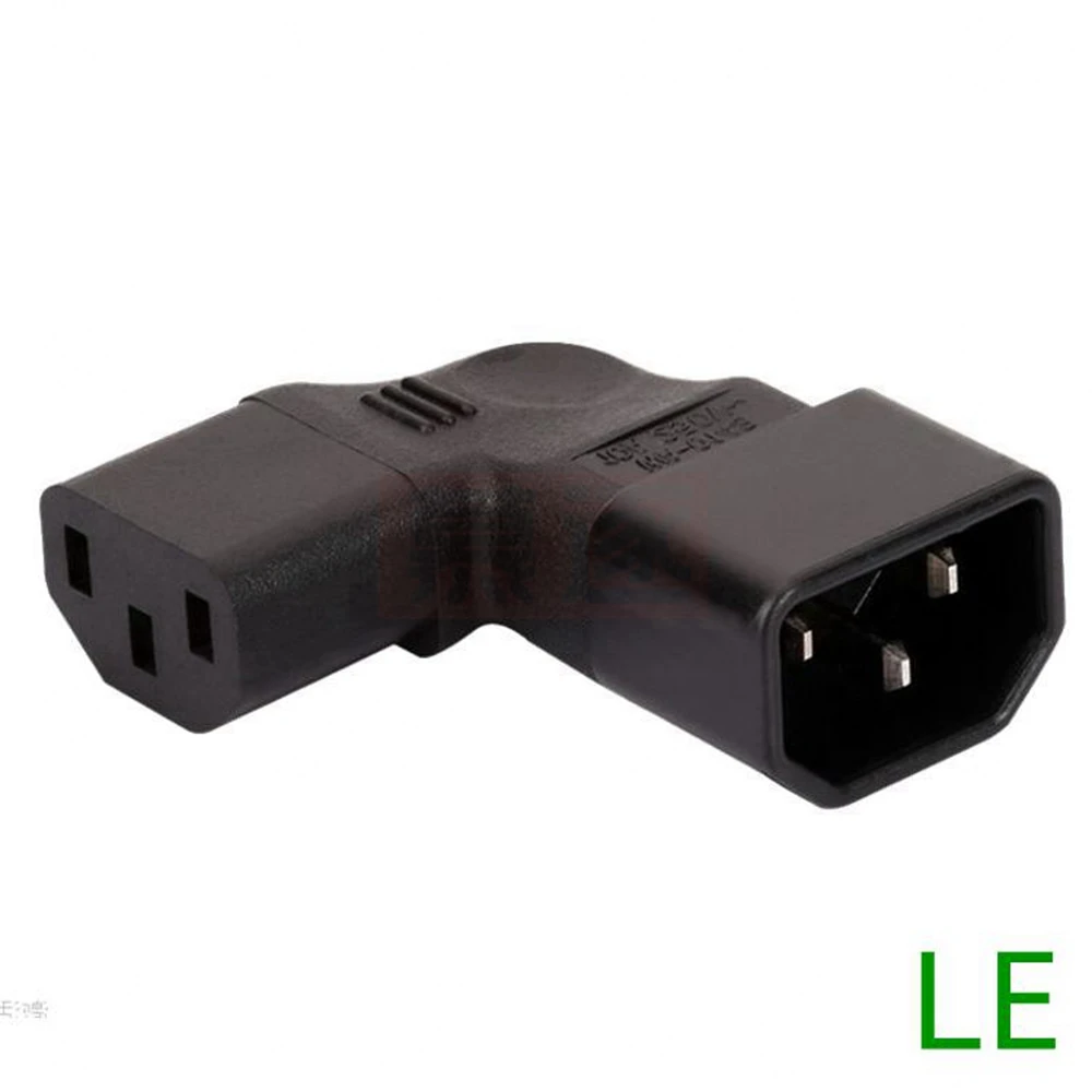 Conector IEC de 3 pines hacia abajo hasta 90 en ángulo IEC 320 C14 macho a C13 hembra conector adaptador de corriente enchufe de CA para montaje en pared lcd TV - imagen 3