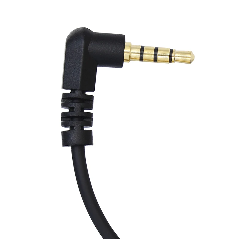 Cable auxiliar de 3m y 3,5mm, TRRS de doble ángulo de 4 polos, conector auxiliar macho a macho de 4 conductores, conector estéreo, soporte HiFi, Cable de función de micrófono - imagen 3