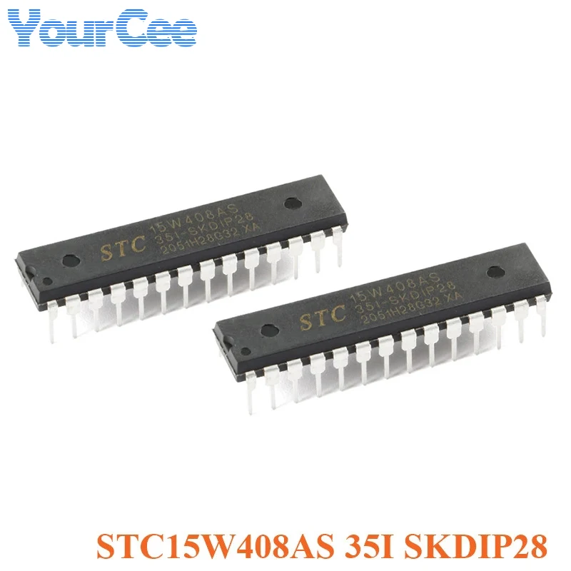 5 uds/1 unidad STC15W408AS MCU STC15W408AS-35I SKDIP28 SOP16 SOP20 SOP28 TSSOP20 DIP20G TSSOP28 DIP28 LQFP32 1T STC15W104-35I-SOP8 - imagen 2