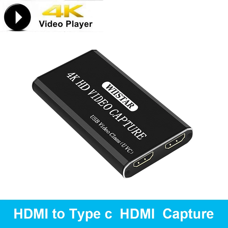 Tarjeta de captura de vídeo USB, 4K, 30Hz, HDMI a USB-C, Dongle, transmisión de juegos en vivo, salida de Audio de 3,5mm - imagen 2