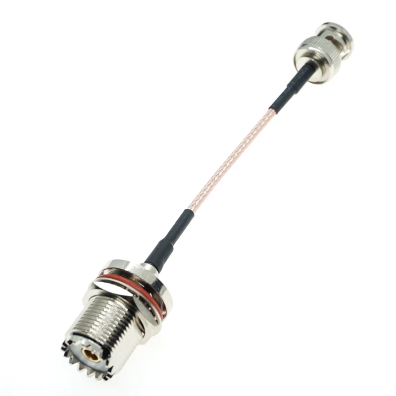 Conector RF SO-259 a BNC macho para RG316 coaxial - imagen 2