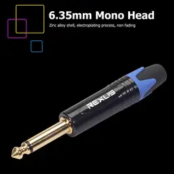 Conector Jack Macho 6.35 mm para Micrófono y Guitarra – Soldadura