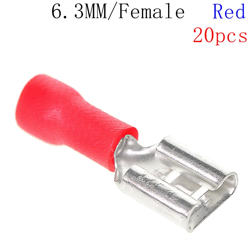 6.3mm female 20pcs