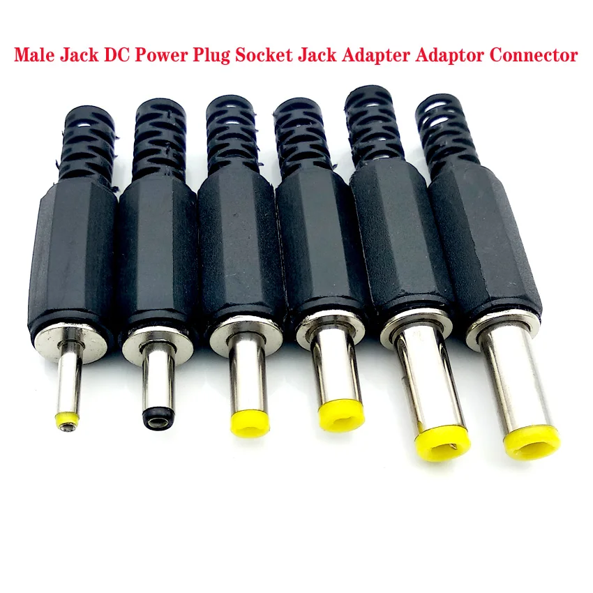 Enchufe de alimentación de CC de 9mm de longitud, conector eléctrico de montaje macho, adaptador de terminales de cable, 5,5x2,1 MM, 3,5x1,3 MM, 30V, 1A, 3/5/10 Uds./lote - imagen 3