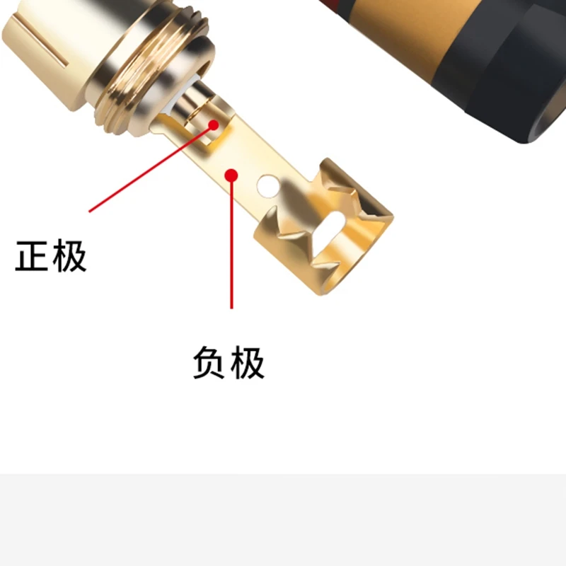 Hifi 4 Uds chapado en oro RCA Lotus Plug Cable de señal Coaxial accesorios para amplificadores de potencia 8,5 MM - imagen 5