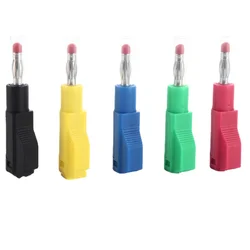Conector Banana Apilable 4mm para Soldar Cable Tubo Retráctil