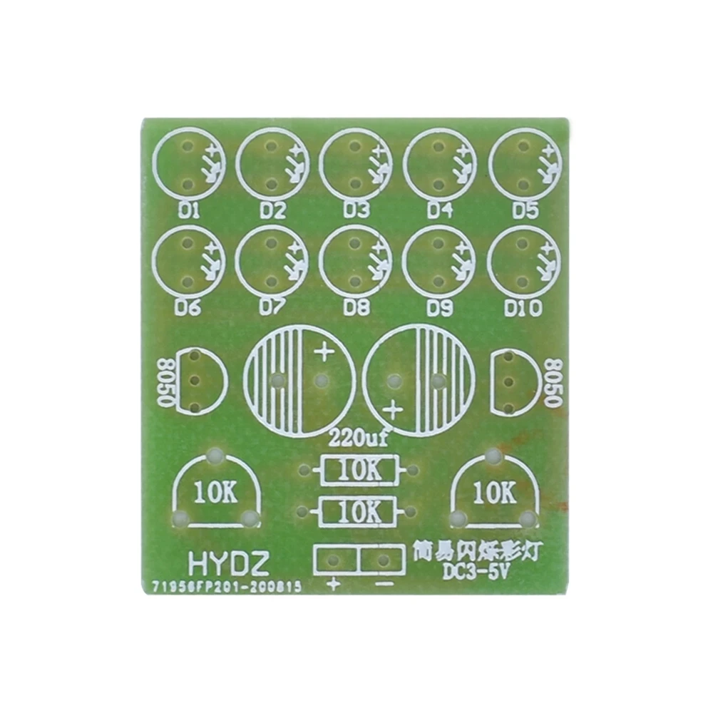 Kit de luces publicitarias simples, luces intermitentes rojas y amarillas, luces de ciclo, flash modificadas DIY para hacer kit de entrenamiento para estudiantes - imagen 3