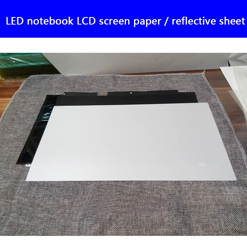 Pantalla LCD LED para portátil, papel inferior, reflector plateado, película opaca, 5 unidades