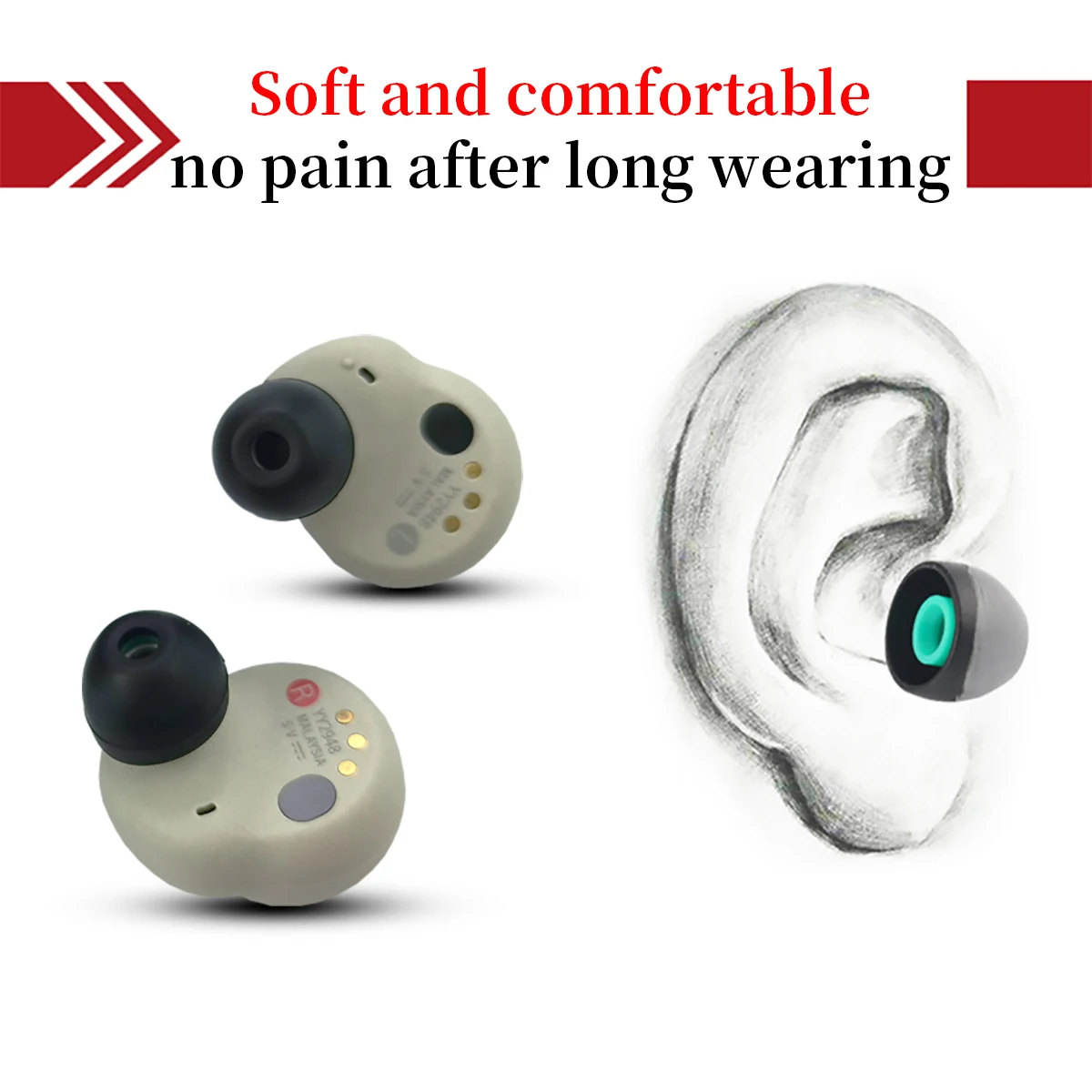 Almohadillas de silicona para WF-1000XM5 Sony, WF-1000XM4, auriculares inalámbricos auténticos, tapa de silicona, 6 WF-1000XM3 - imagen 3