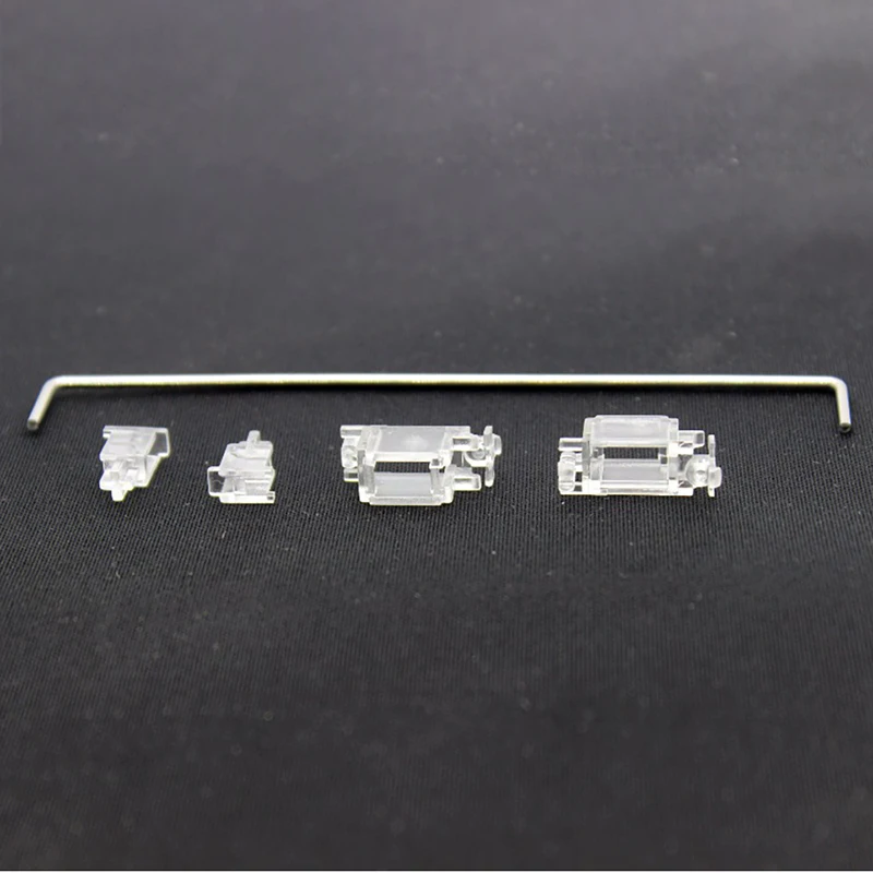Estabilizadores PCB montados en PCB transparentes OEM estilo cereza eje satelital 7u 6.25u 2u para interruptores MX Teclado mecánico teclas grandes - imagen 3
