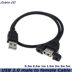 Cable Extensión USB 2.0 Macho-Hembra Blindaje Trenzado