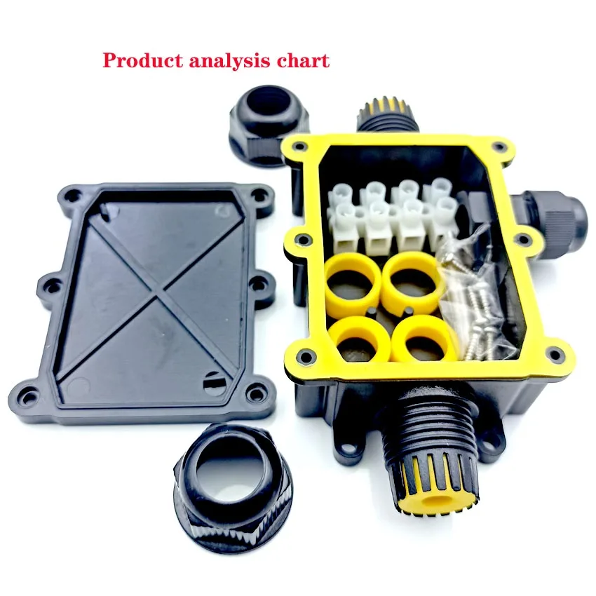 3Way IP68 cable a prueba de agua al aire libre unión de conectores de Terminal de 450V