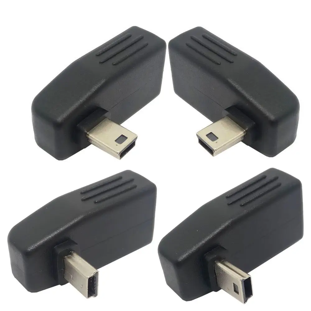 Mini USB 5 pines Morsettinlichen zu USB Weiblich 90 grad Winkel Konverter Stecker sincronización de datos adaptador OTG Dokument Auto MP3 MP4 tabletten mano - imagen 2