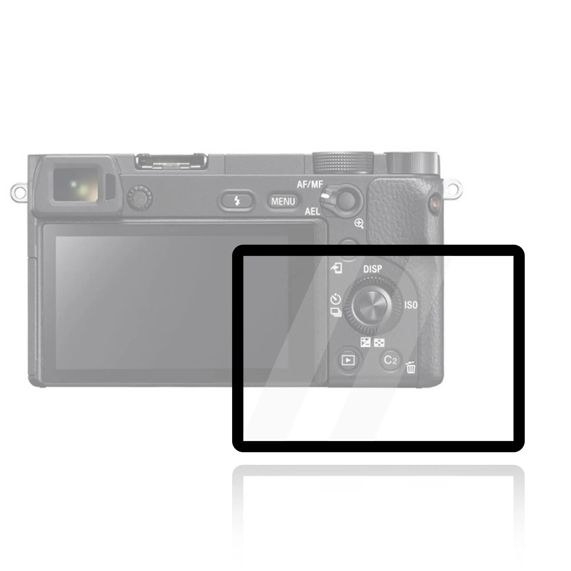 FOTGA-Protector de pantalla LCD de vidrio autoadhesivo óptico, cubierta protectora para Canon 7D 60D 450D 500D 550D 40D 50D 5DII 1000D 600D 1100D