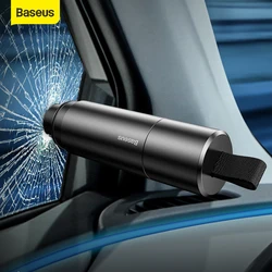 Baseus Rompecristales Coche – Martillo Seguridad Cortador Cinturón