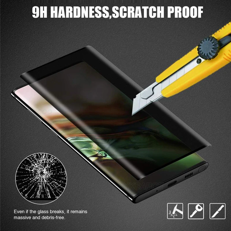 Protector de pantalla de privacidad antiespía, pegamento líquido completo UV, 2 uds., para Oneplus 7 7T 8 10 11 11R 12 12R Ace 2 3 Pro, vidrio templado 3D - imagen 5