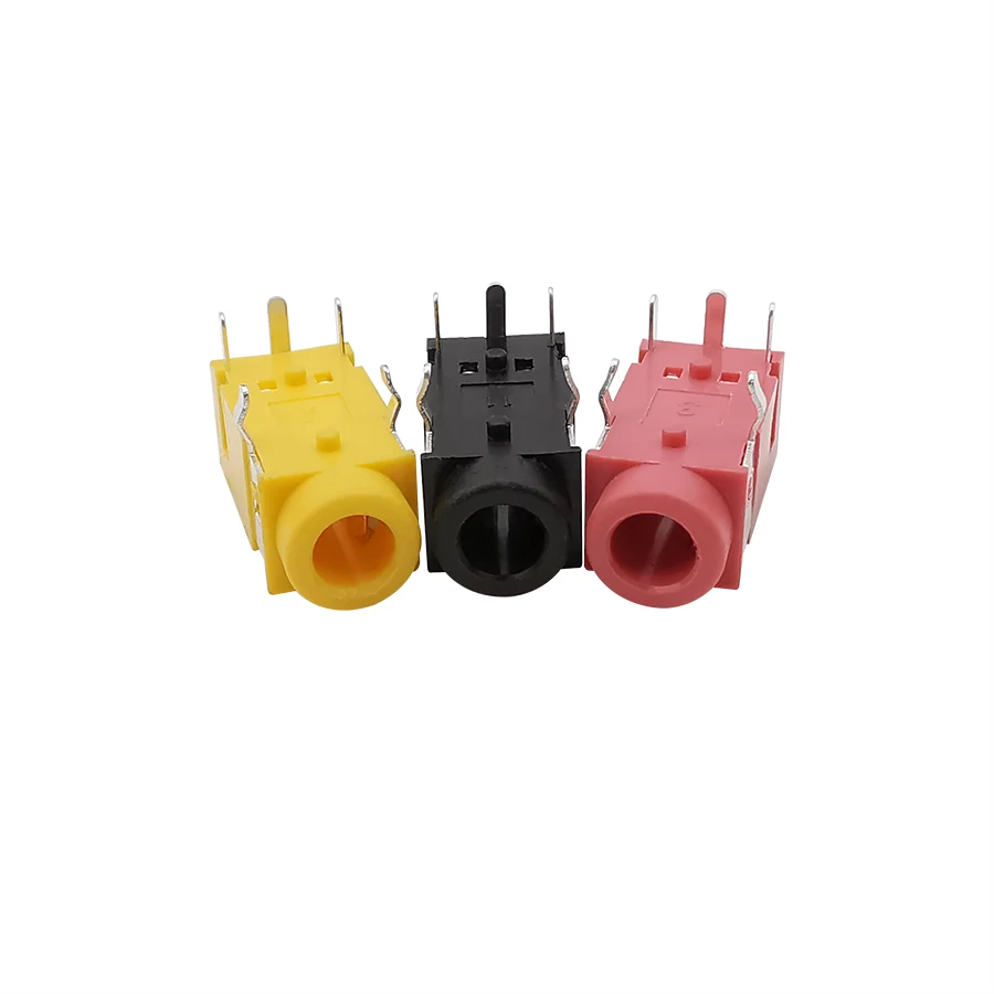 Conector hembra de Audio para auriculares, 10 piezas, 3,5mm, 3,5mm, 5 pines, estéreo, PJ-322, PJ322 - imagen 4
