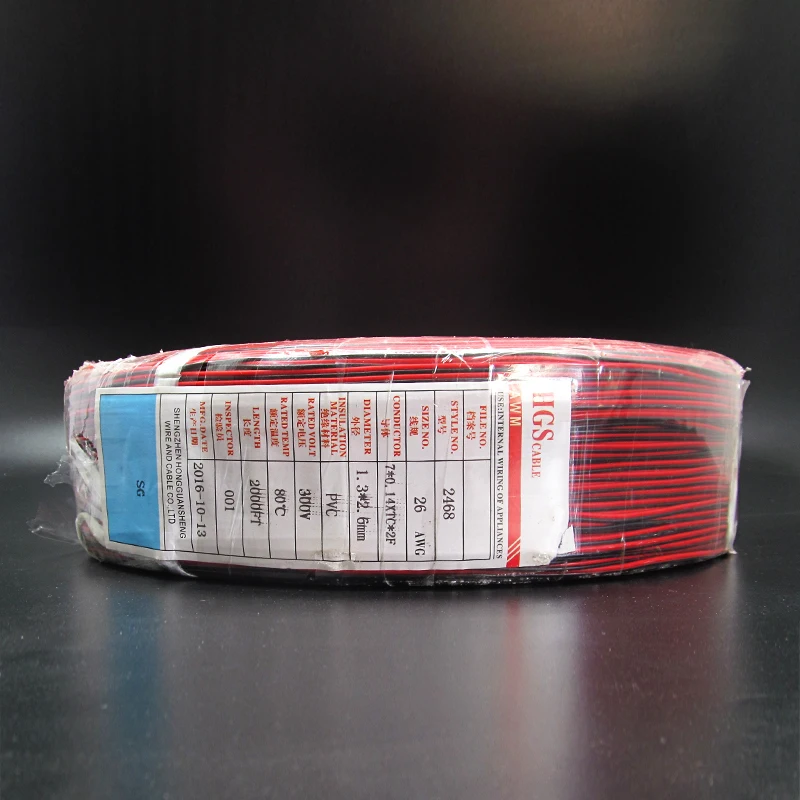 Cable Extensión Tira LED RGB 2 Pines – Rojo Negro - imagen 5