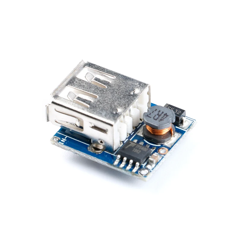 Convertidor de refuerzo de 5V, módulo de potencia de aumento, Placa de protección de carga de batería de litio para cargador de bricolaje, Banco de energía móvil - imagen 3