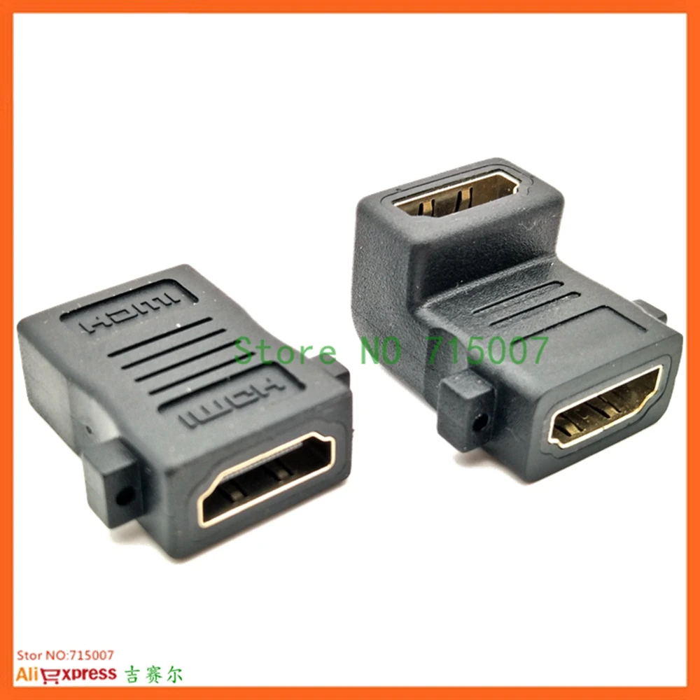 Extensor de Cable I, adaptador giratorio de ángulo de 90 grados hembra a hembra, convertidor plegable giratorio compatible con HDMI para HDTV Xbox 360 - imagen 2