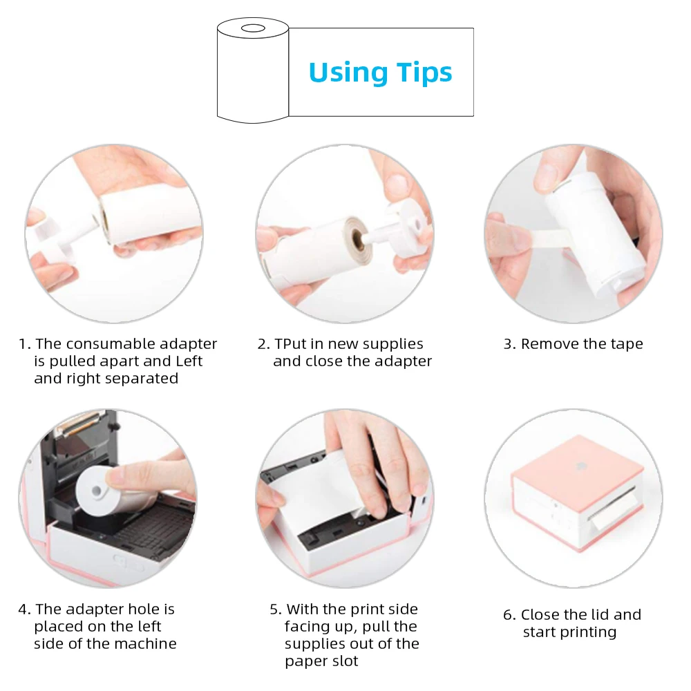 Phomemo Papel Térmico 3 Rollos – Compatible M02/M02S/M02 Pro - imagen 2