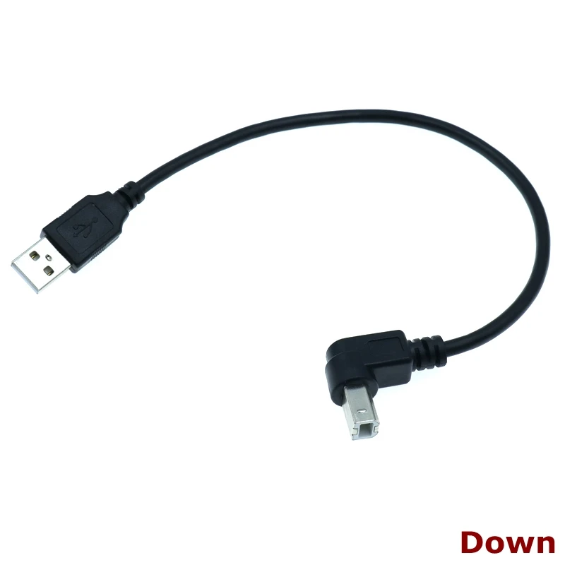 Cable USB 2.0 A Macho a B Macho – Ángulo 90° para Impresora/Escáner - imagen 3
