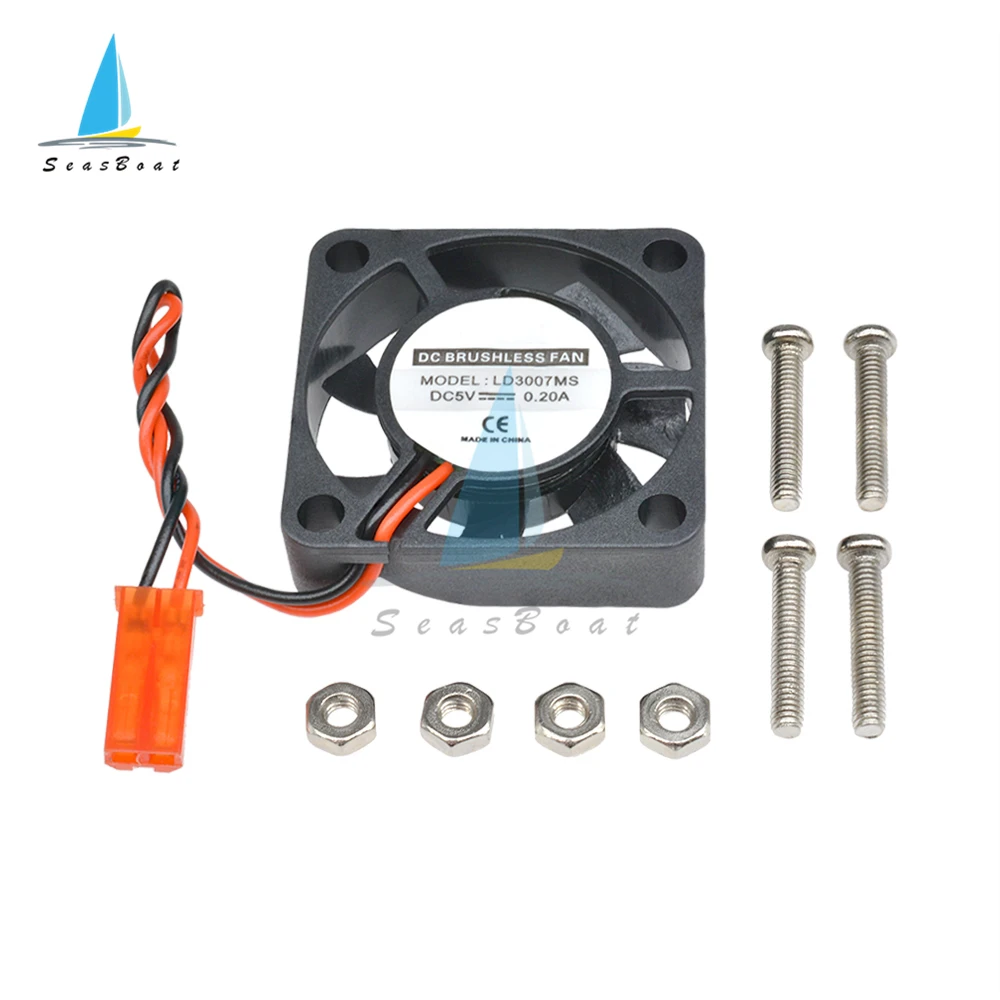 Mini Brushless Fan DC 5V 0.2A 30X30X7mm Computer PC CPU Case Cooling Fan 2PIN Cooler Fans - imagen 2