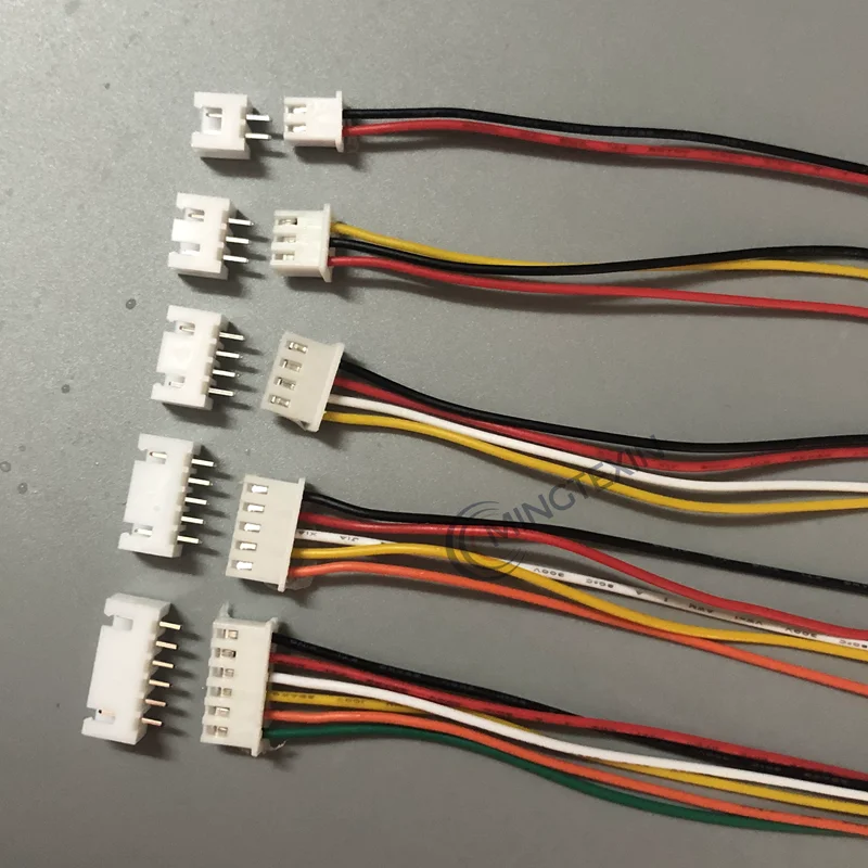 Conector de Cable JST XH2.54 XH de 2,54mm, 2/3/4/5/6 Pines, enchufe macho y hembra, de 20cm longitud del Cable, 26AWG, 10 juegos - imagen 2