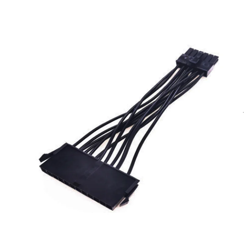 Fuente de alimentación PSU ATX 24Pin to12Pin 15cm macho a hembra, Adaptador convertidor de Cable de alimentación 18AWG para placa base de PC DIY
