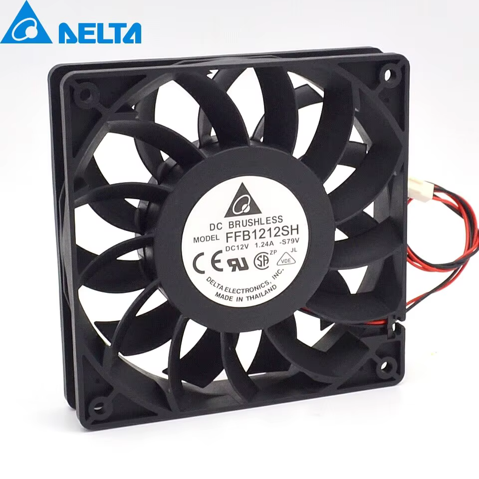 Ventilador de refrigeración de alta velocidad de 120mm y 12cm para Delta FFB1212SH 12025 12V 1.24A 2/3/4 pines caja de inversor de servidor ventilador Industrial enfriador Axial