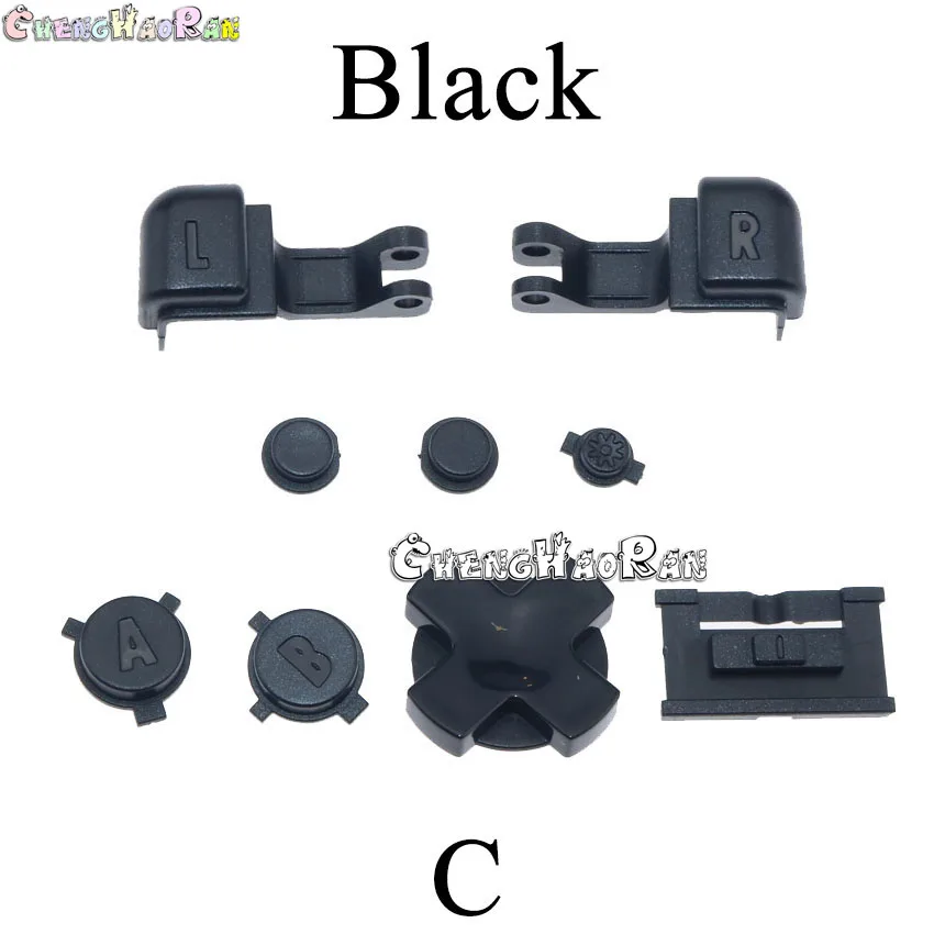 Juego de botones completos de plástico para GameBoy Advance SP, set de botones para GBA SP A B Select, encendido y apagado, kit de botones L R, almohadilla D, 20 colores, A--S - imagen 4