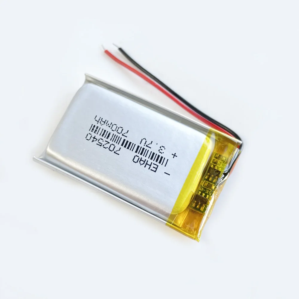 5 pilas recargables Lipo PCS 3,7 V 700 mAh 702540   Para Mp3 GPS pluma de grabación Bluetooth altavoz simulación Robot escáner - imagen 4