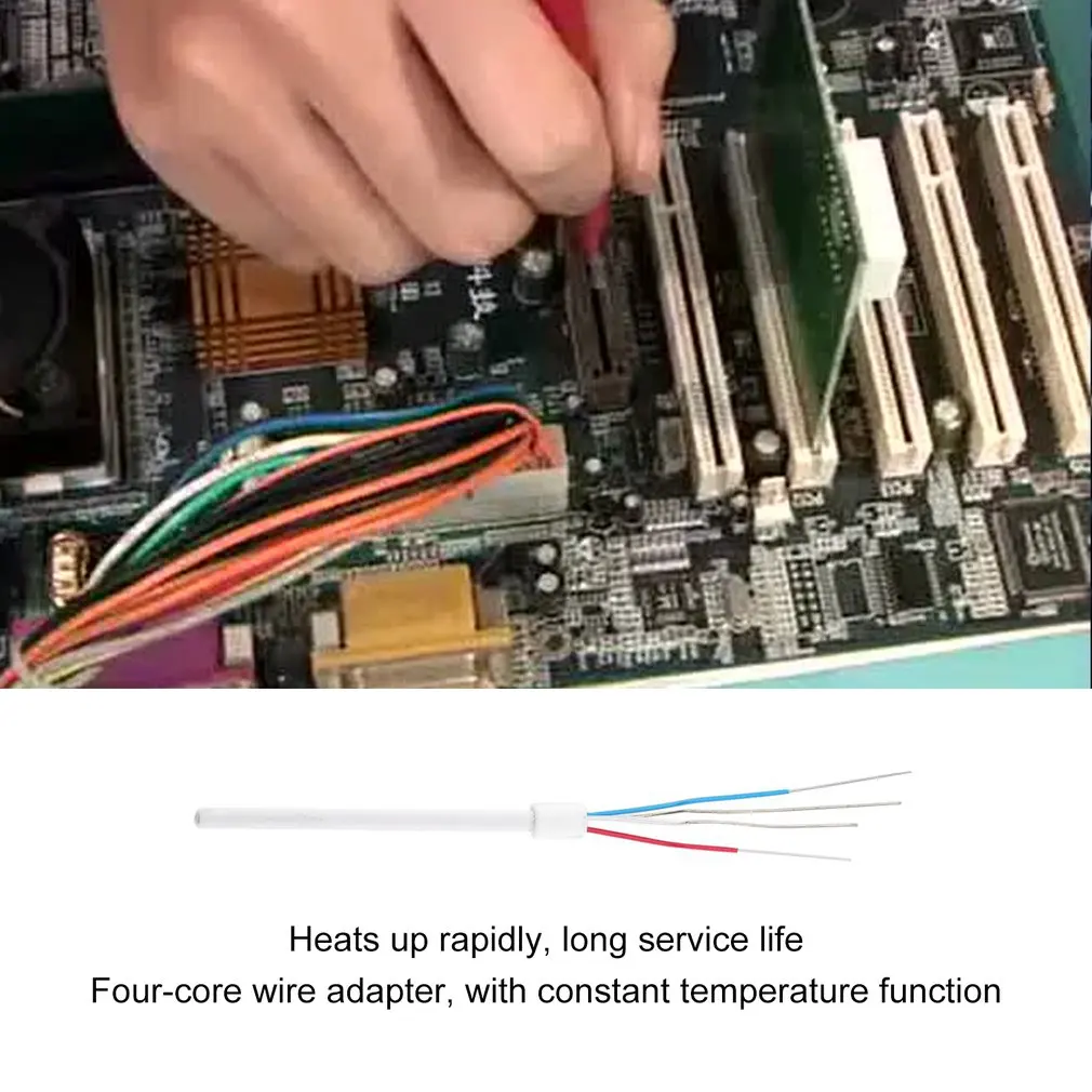 Calentador de hierro, estación de soldadura, soldador eléctrico, elemento de calefacción, núcleo de cerámica para 936A 8586 852D + 898D 937 909D - imagen 3