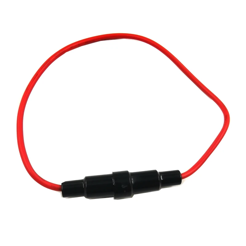 Soporte de fusible de vidrio, tipo de tornillo con Cable de alambre de 22 AWG, 250V, tubo portafusible, caja de fusibles, 6x30mm, 5 uds. - imagen 2