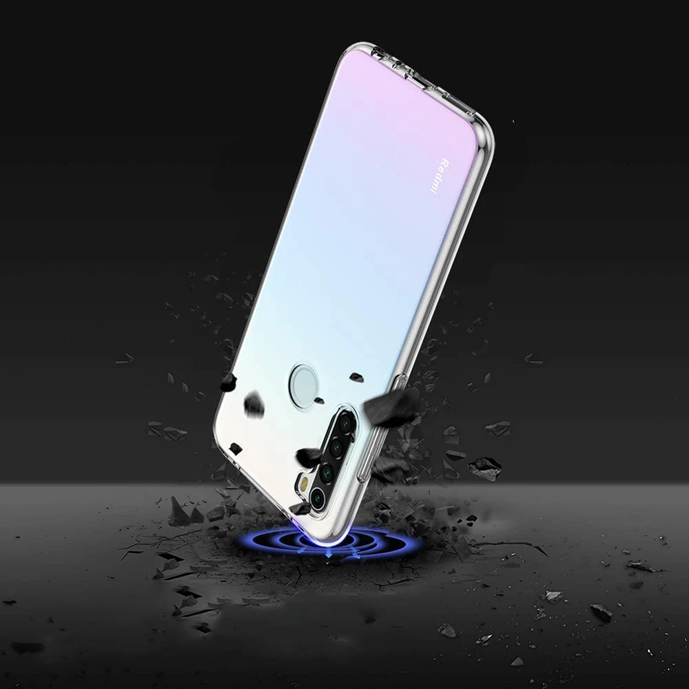 Funda de teléfono transparente ultrafina, carcasa trasera de silicona suave para Xiaomi Redmi Note 10, 9, 8, 7, 6, 5 Pro, 10S, 10T, 9S, 9T, 8T, 9A, 9C, 8A, 7A, 5A - imagen 5