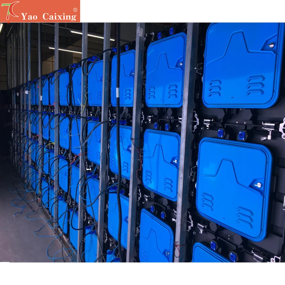 P2 interior 512x512mm matriz de puntos 256*256 píxeles gabinete de aluminio de alta resolución pantalla de visualización pared de vídeo - imagen 5