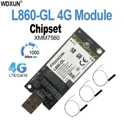 Módulo 4G LTE Cat16 L860-GL para ranura M.2, fácil instalación