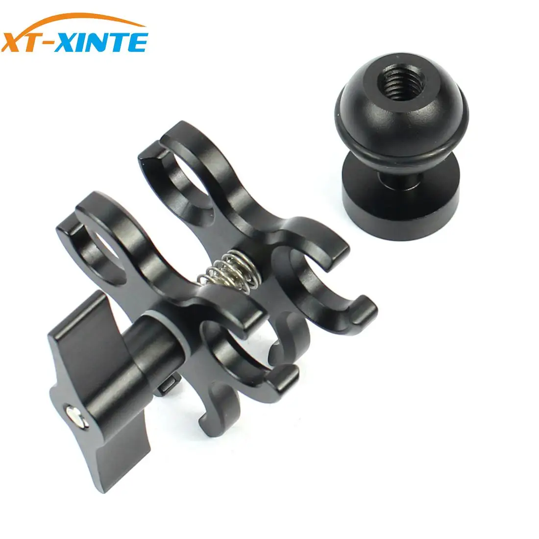 Abrazadera mejorada con Clip de mariposa Triple de 3 orificios, montaje + adaptador de cabeza de bola para luces de buceo, accesorio de brazo LED para Gopro 13 - imagen 2