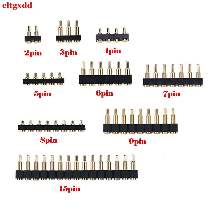 Cltgxdd 1 pieza para SMT Pogo Pin con resorte, sonda de prueba de contacto cargada, pin de enchufe de carga de energía - imagen 2