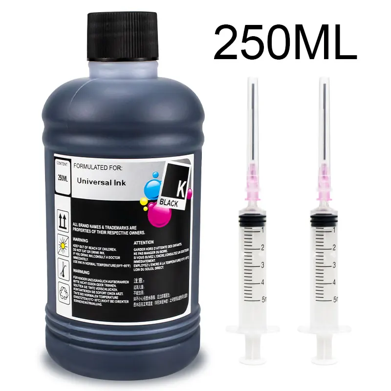 Botella de tinta de tinte Universal para impresora HP, tinta de tinte CISS para HP 21 22XL 250 121 122 655 678 862 711 932 933 934 935 951, 970 ml