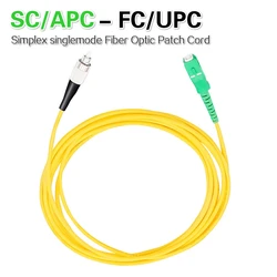 Cable fibra óptica SC/APC-FC/UPC Simplex Singlemode LSZH para CATV