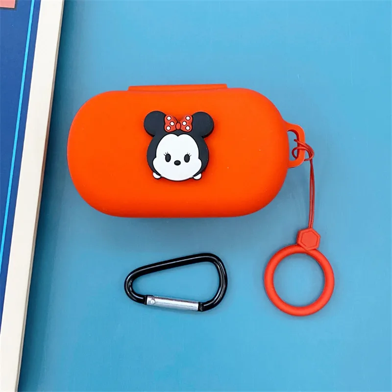Funda de silicona con dibujos de Disney para auriculares Bose QuietComfort, estuche protector para auriculares inalámbricos con Bluetooth y gancho