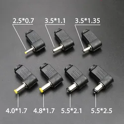 Conector Jack DC Macho 5,5x2,1mm – Ángulo 90° forma L para fuente alimentación